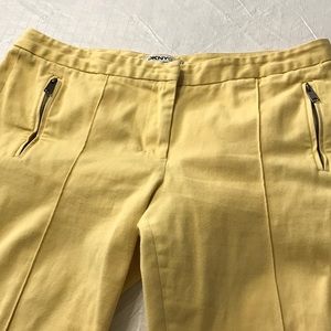 DKNYC~Yellow Cropped~Zipper Pockets 💛